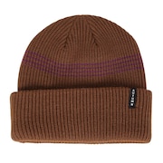 (メンズ、レディース)ビーニー ニット帽 AT24 MINI STRIPE BROWN