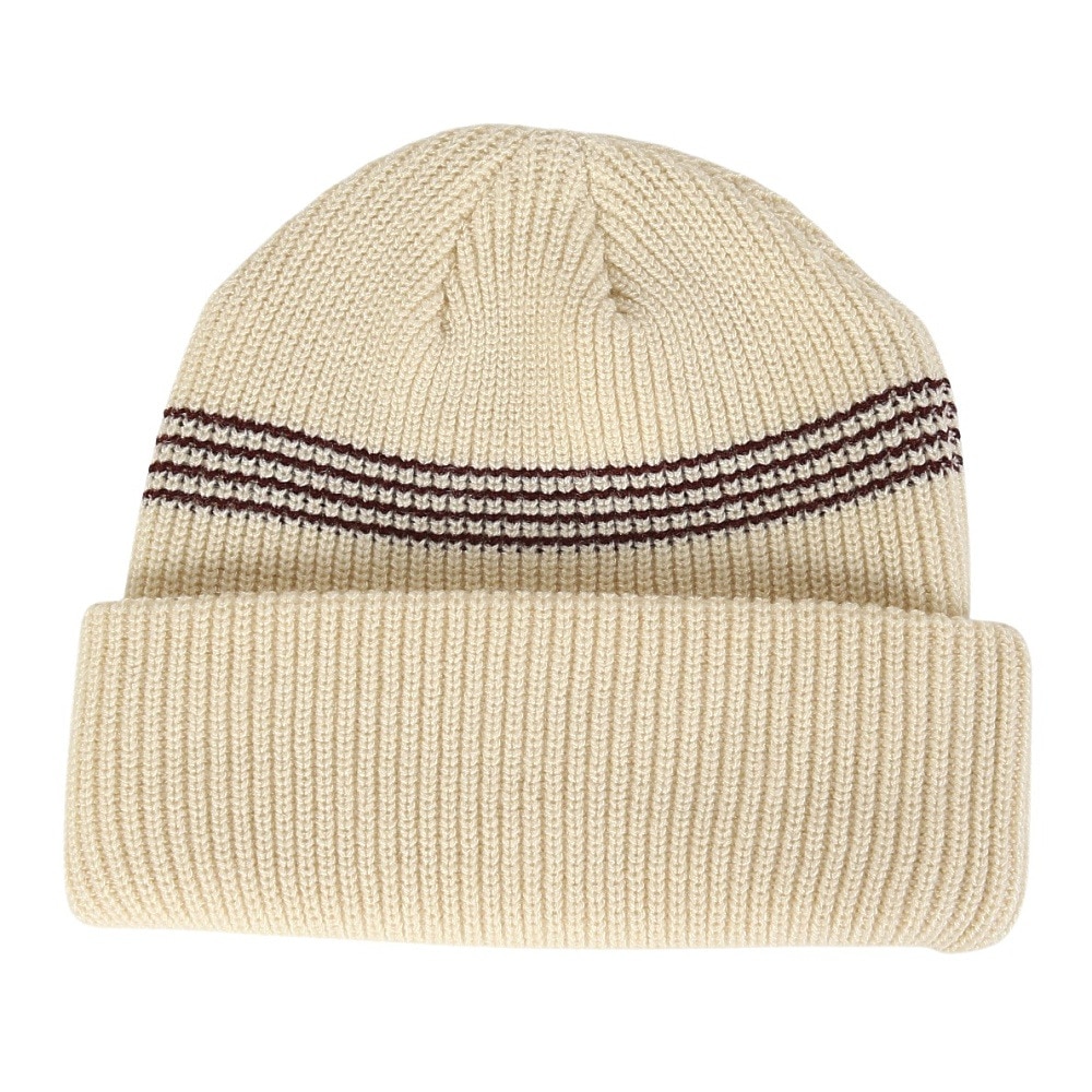AUTUMN（メンズ、レディース）ビーニー ニット帽 AT24 MINI STRIPE NATUR