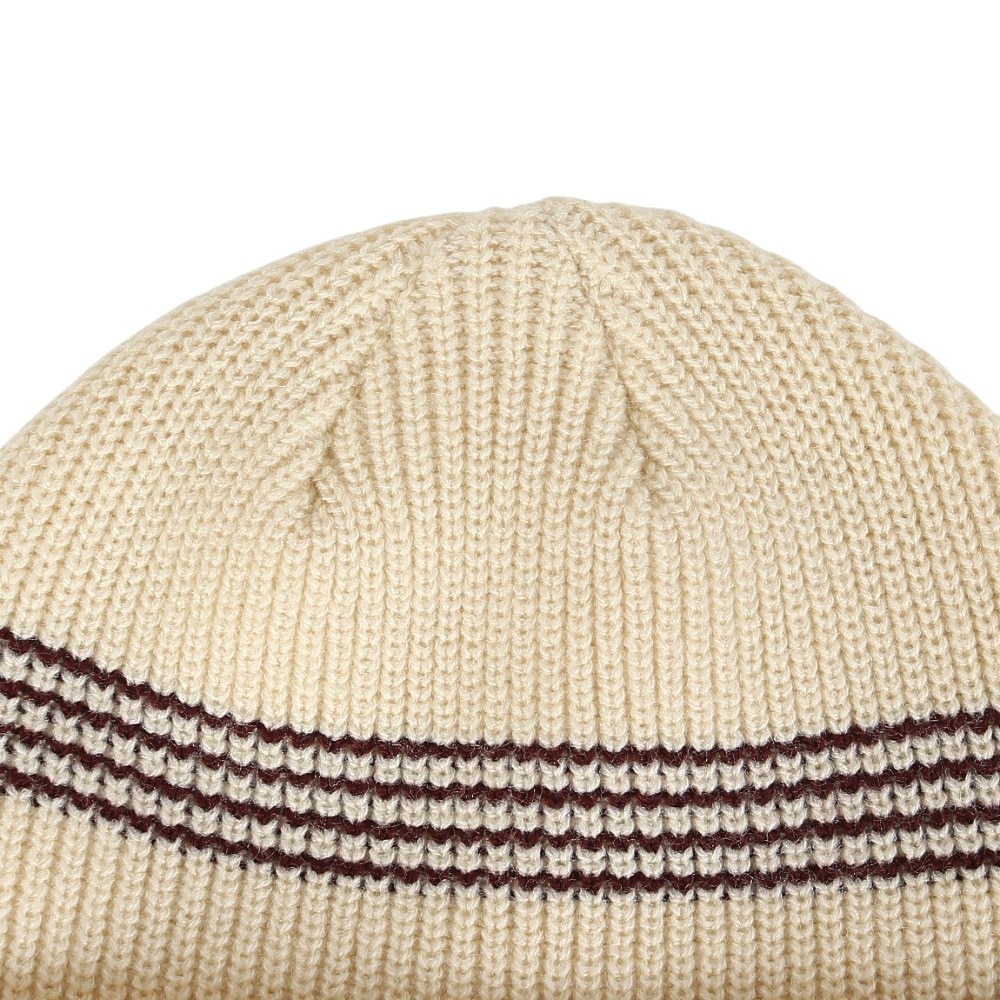 AUTUMN（メンズ、レディース）ビーニー ニット帽 AT24 MINI STRIPE NATUR