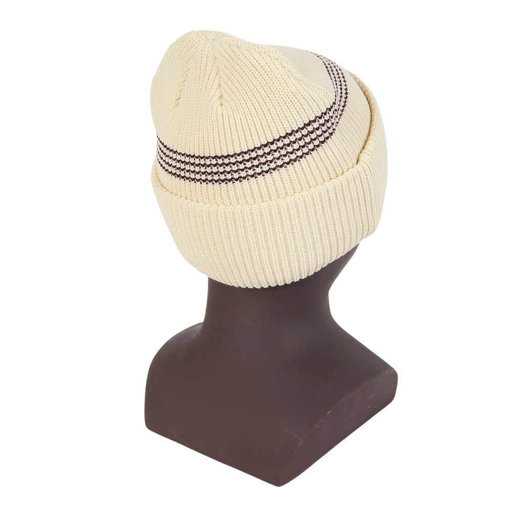 AUTUMN（メンズ、レディース）ビーニー ニット帽 AT24 MINI STRIPE NATUR