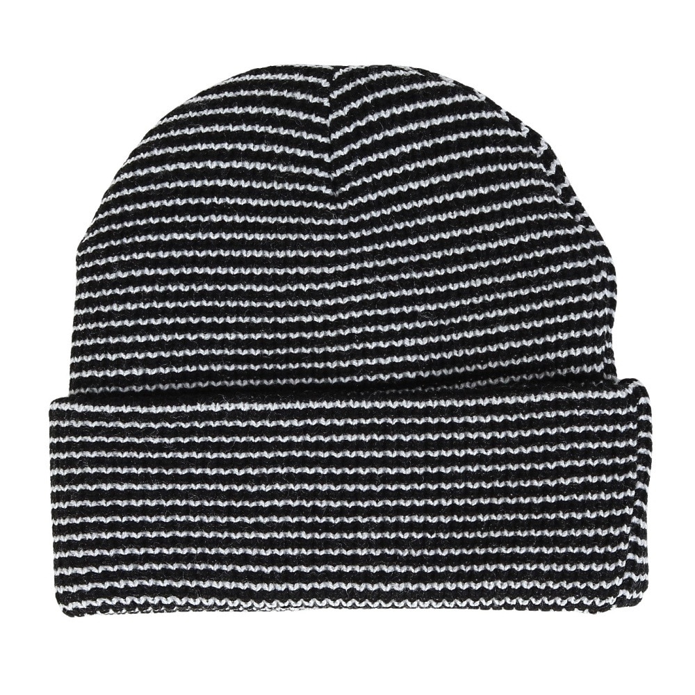 AUTUMN（メンズ、レディース）ビーニー ニット帽 AT24 STRIPE BLACK