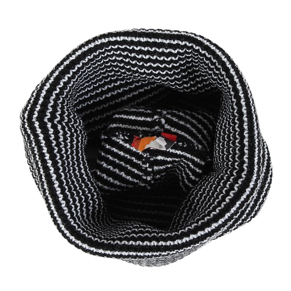 AUTUMN（メンズ、レディース）ビーニー ニット帽 AT24 STRIPE BLACK