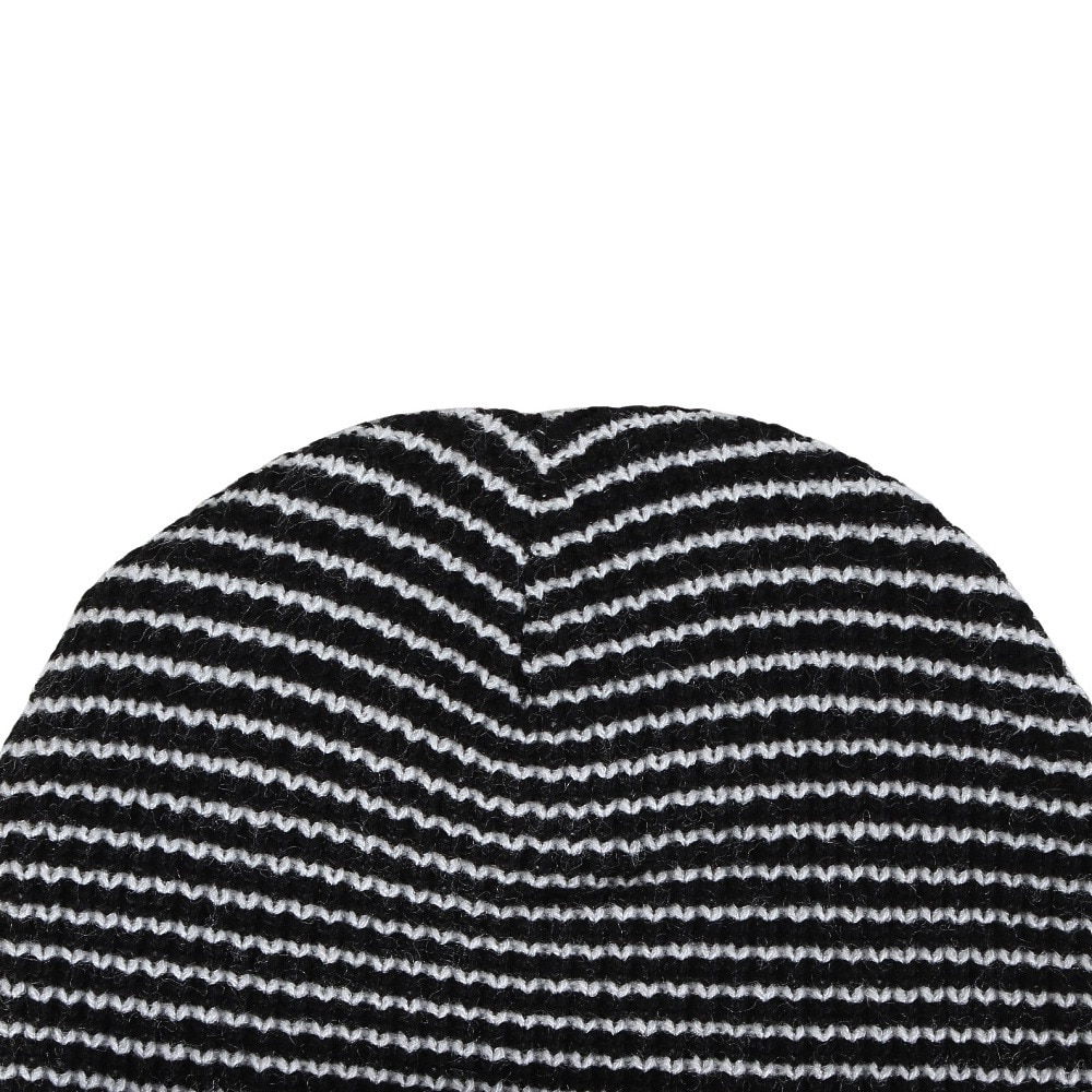 AUTUMN（メンズ、レディース）ビーニー ニット帽 AT24 STRIPE BLACK