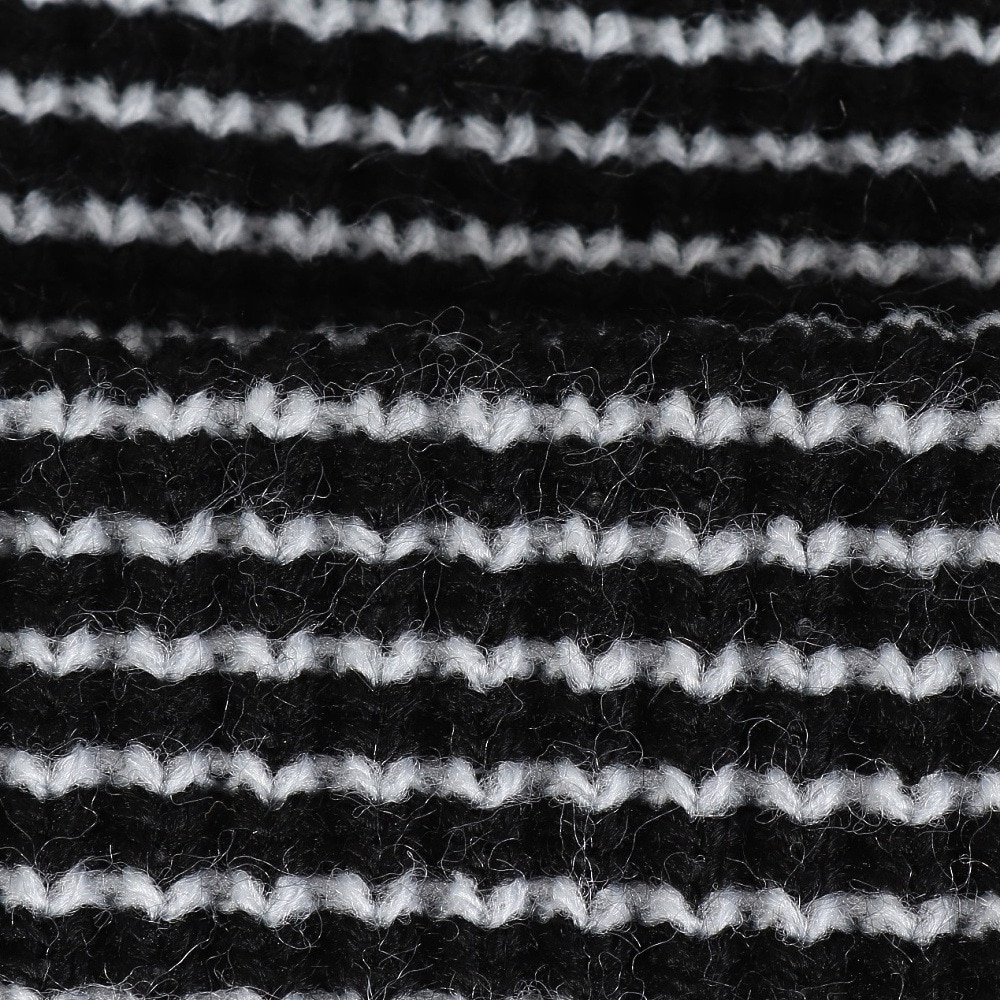 AUTUMN（メンズ、レディース）ビーニー ニット帽 AT24 STRIPE BLACK