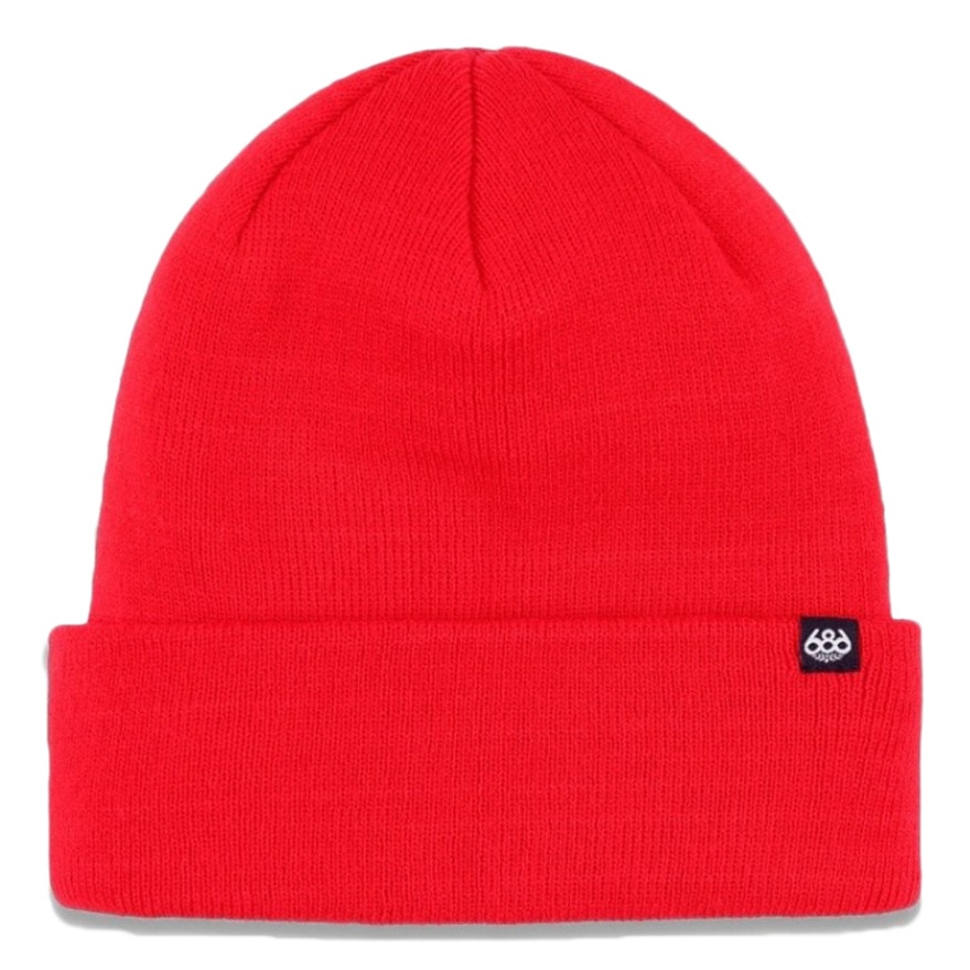 686（686）（メンズ）ビーニー ニット帽 STANDARD ROLL UP BEANIE M4WNBNE163-RED