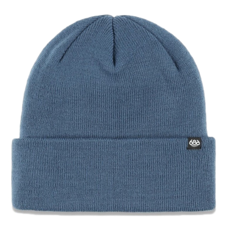 686（686）（メンズ）ビーニー ニット帽 STANDARD ROLL UP BEANIE M4WNBNE163-STELLAR BLUE