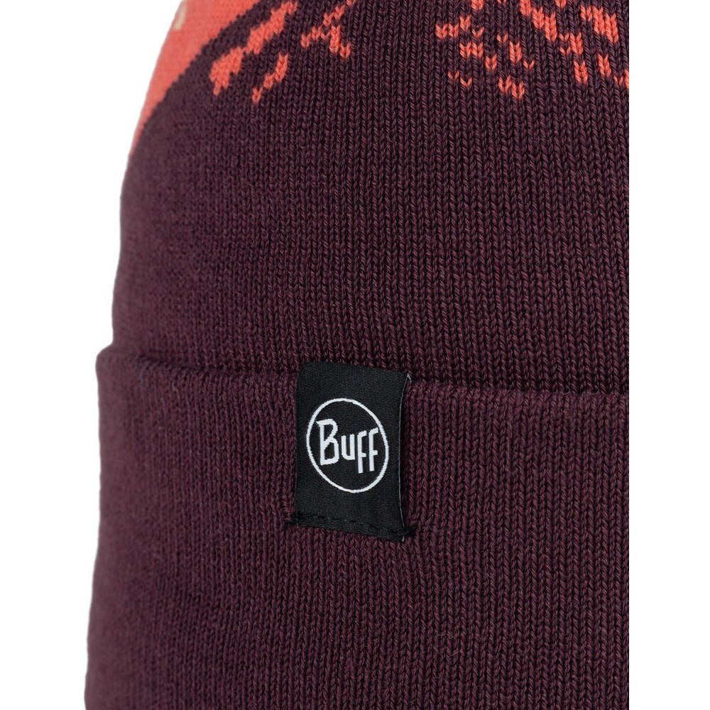 バフ（BUFF）（メンズ、レディース）帽子 ポンポン付き ニット帽 590930 TATIK BURGUNDY