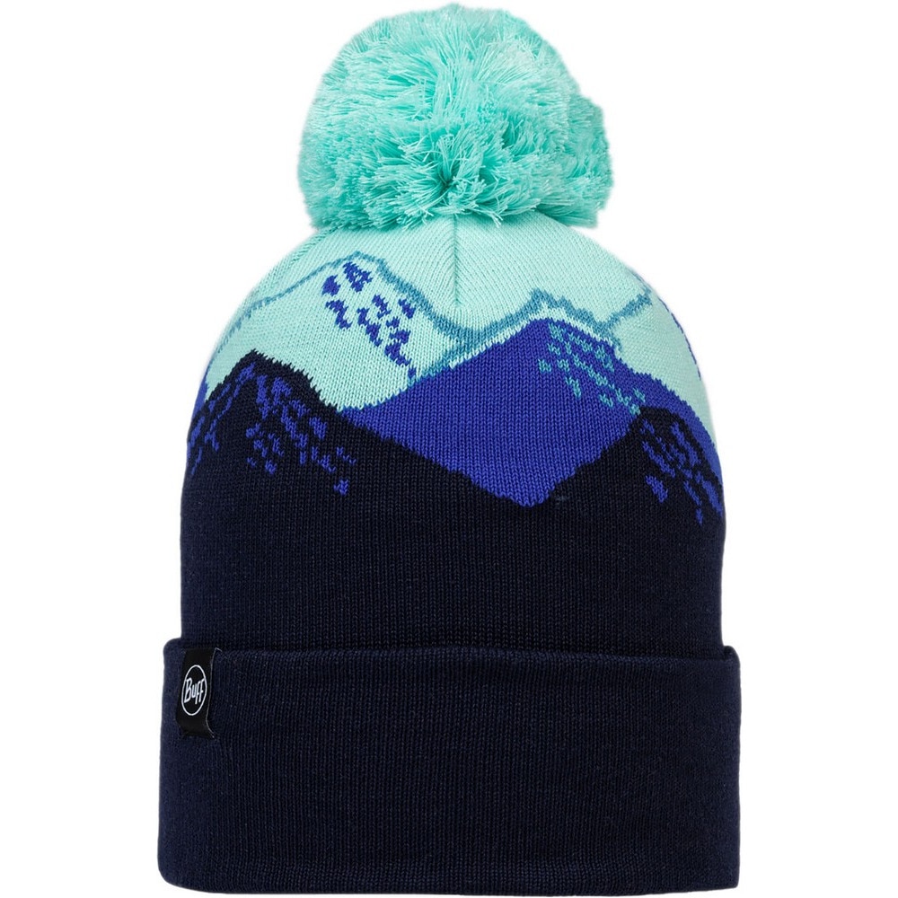 バフ（BUFF）（メンズ、レディース）帽子 ポンポン付き ニット帽 590947 TATIK NIGHT BLUE