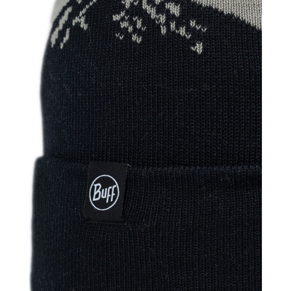 バフ（BUFF）（メンズ、レディース）帽子 ポンポン付き ニット帽 590954 TATIK BLACK