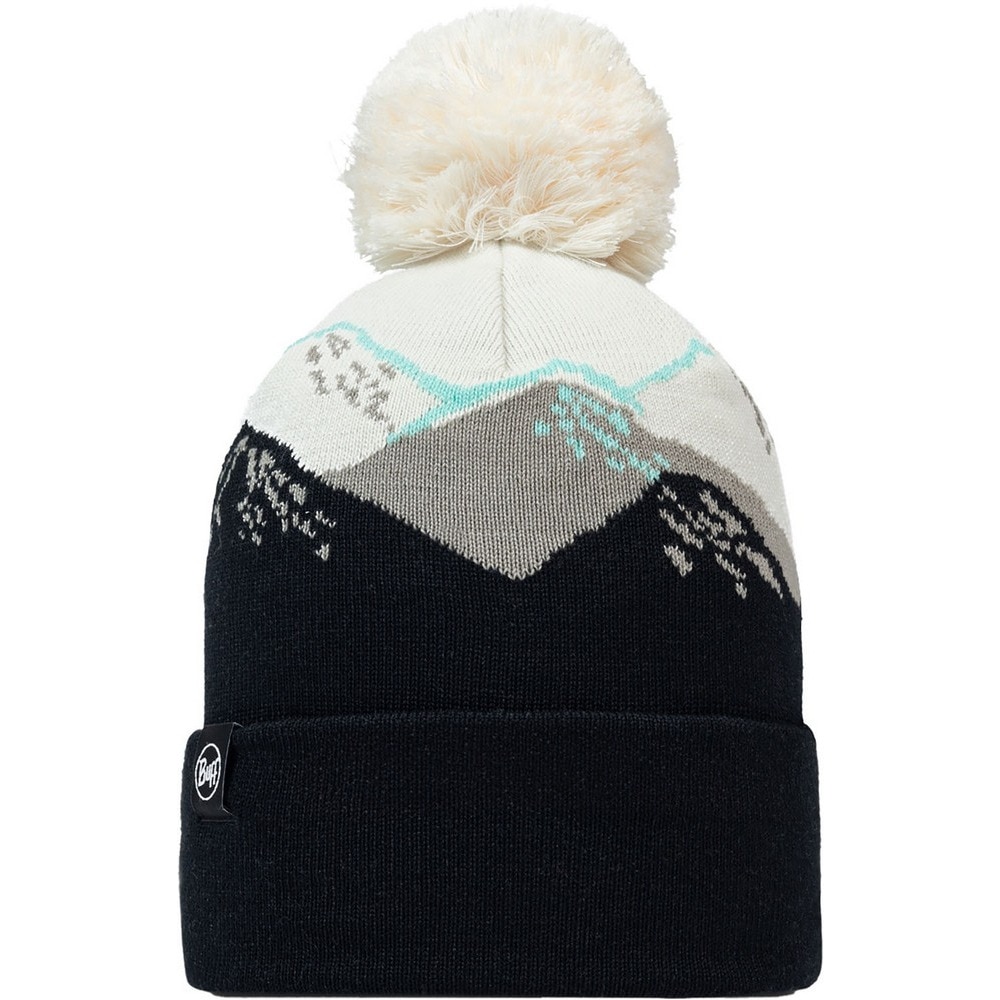 バフ（BUFF）（メンズ、レディース）帽子 ポンポン付き ニット帽 590954 TATIK BLACK