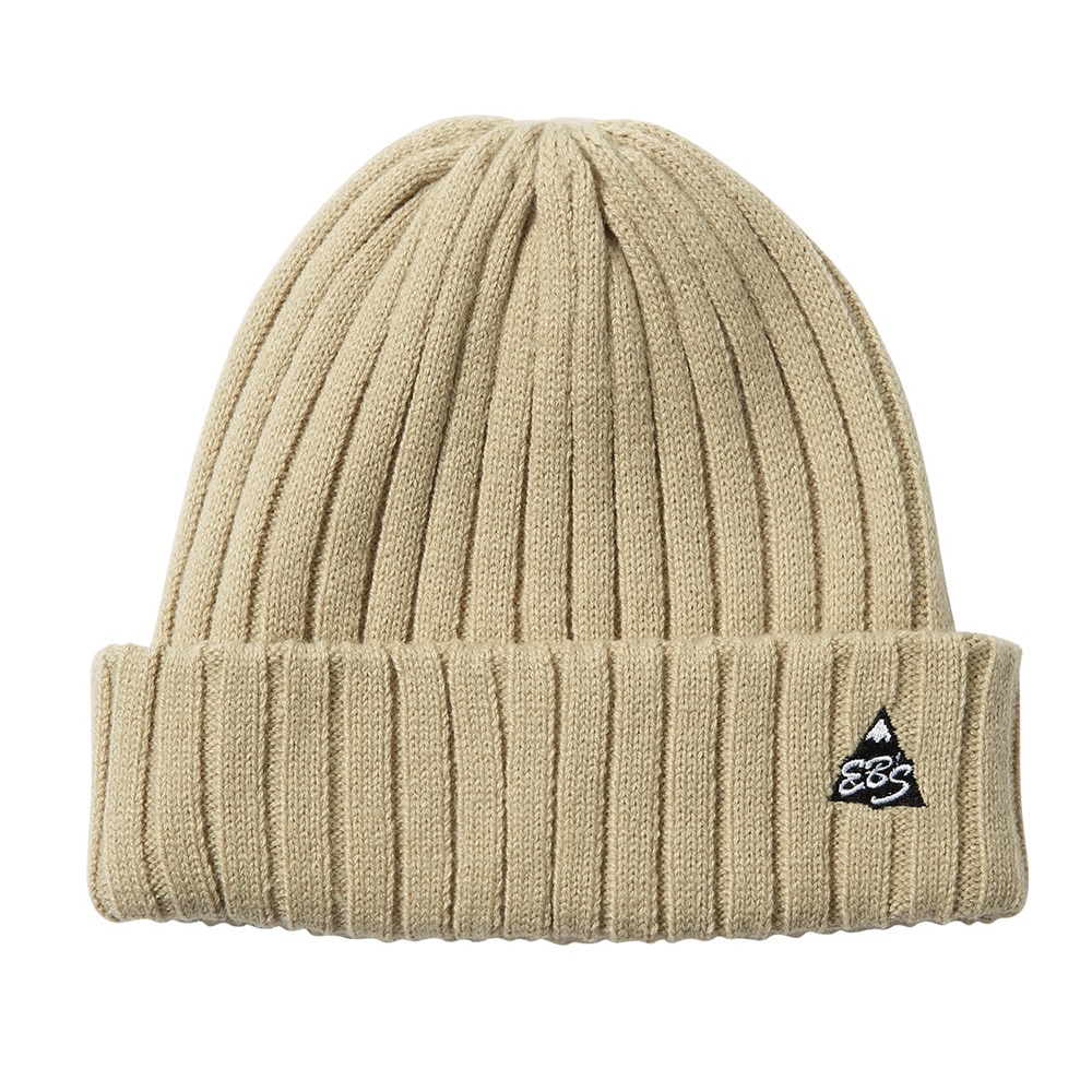 エビス（ebs）（メンズ、レディース）帽子 リブビーニー ベージュ 4500424-RIB BEANIE BEIGE