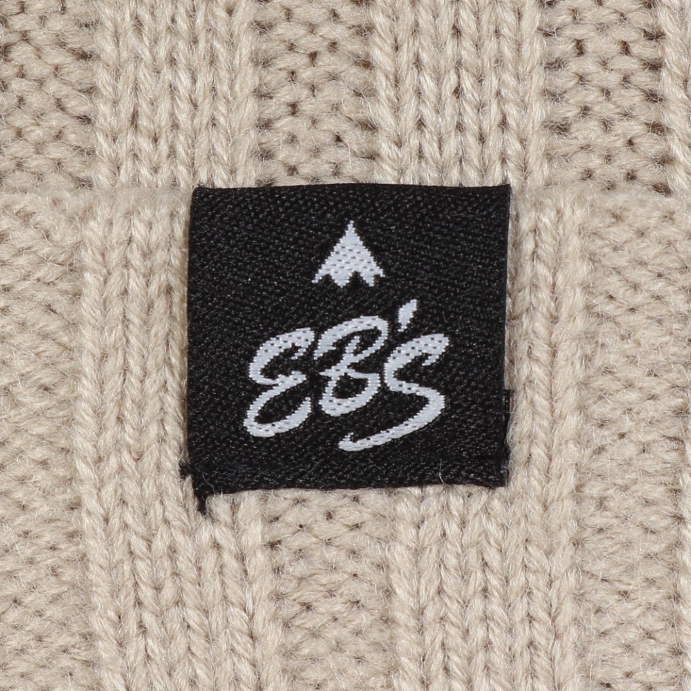 エビス（ebs）（メンズ、レディース）帽子 リブフラップ ベージュ 4500427-RIB FLAP BEIGE
