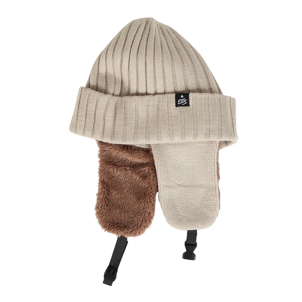 エビス（ebs）（メンズ、レディース）帽子 リブフラップ ベージュ 4500427-RIB FLAP BEIGE