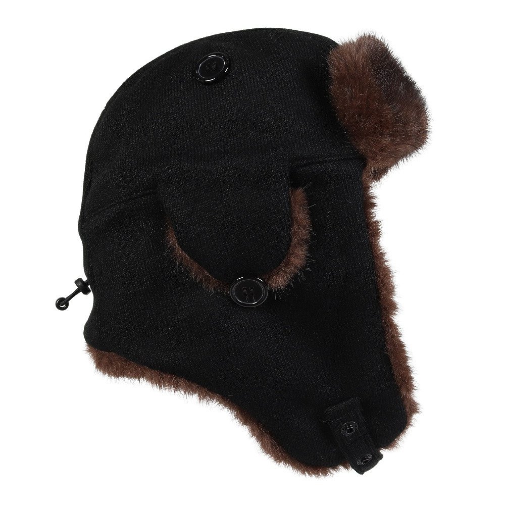 エビス（ebs）（メンズ、レディース）帽子 フライトキャップ ブラックニット 4500419-FLIGHT CAP BK/KNIT