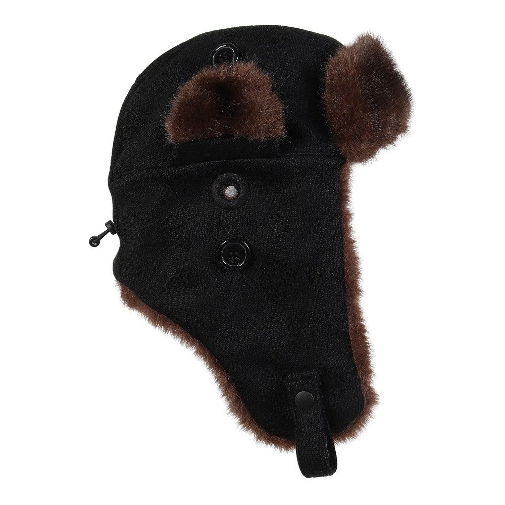 エビス（ebs）（メンズ、レディース）帽子 フライトキャップ ブラックニット 4500419-FLIGHT CAP BK/KNIT