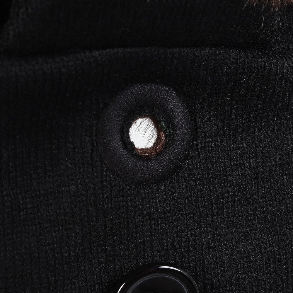 エビス（ebs）（メンズ、レディース）帽子 フライトキャップ ブラックニット 4500419-FLIGHT CAP BK/KNIT