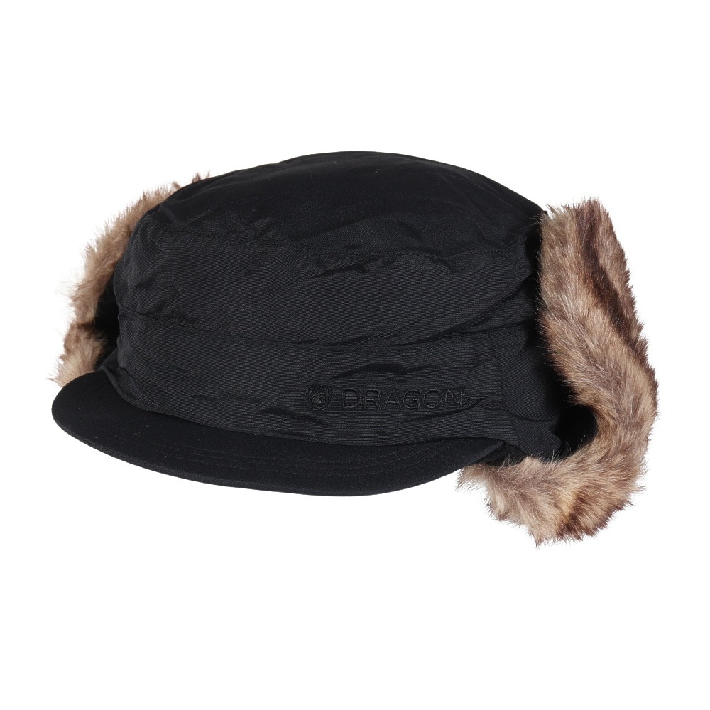 ドラゴン（メンズ）フライトキャップ フラップ キャップ BLACK 23-24