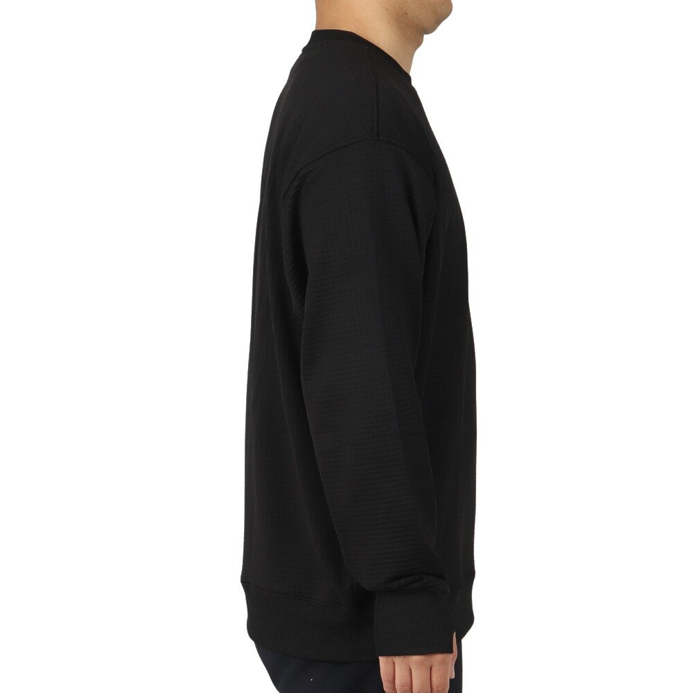 ハーレー（HURLEY）（メンズ）ファントム ワッフルインナー ルーズクルーネック MIW2200004-BLK