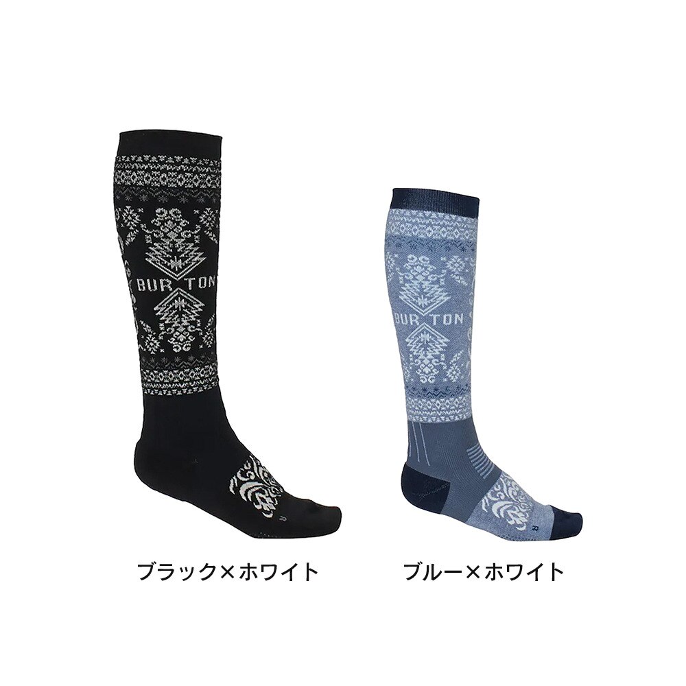 バートン（BURTON）（メンズ）スノーボード スキー ソックス メンズ JPN インプリントラウンドトゥ スノーボードソックス 215791 01004