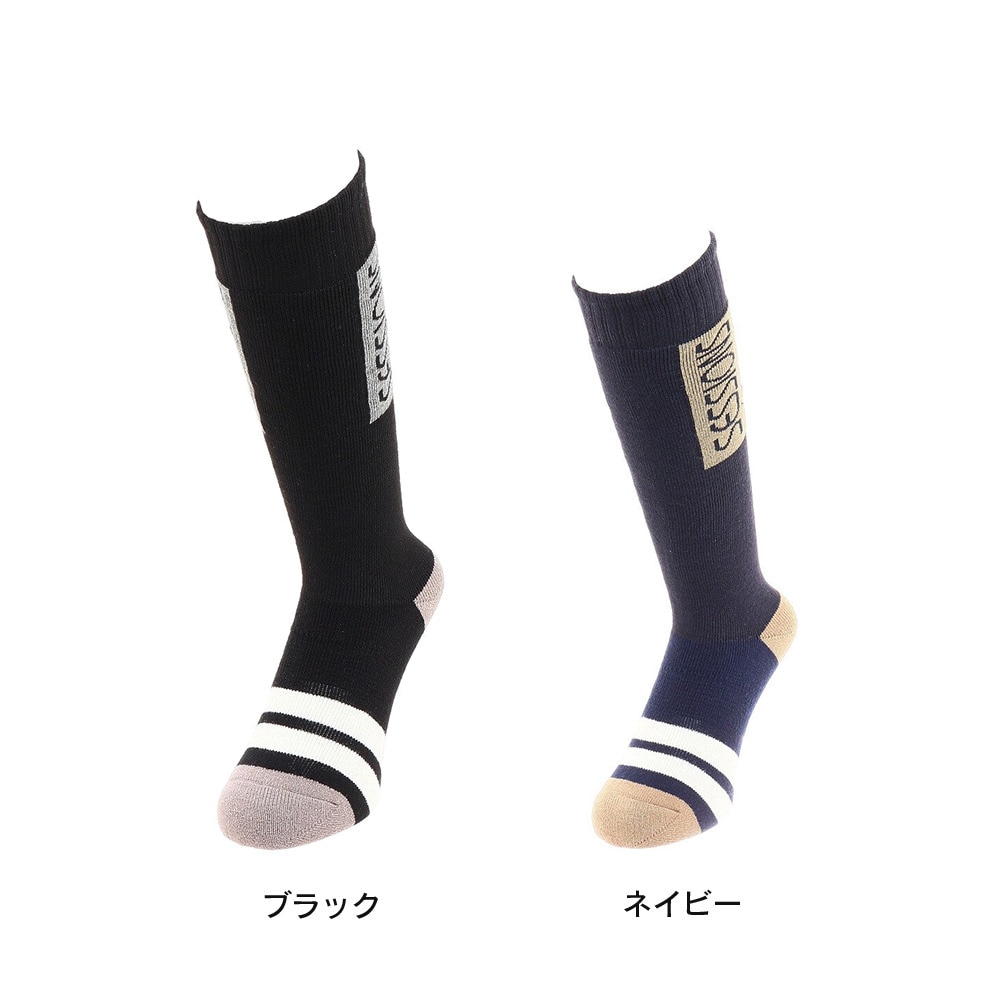 SESSIONS（メンズ）スノーボード スキー ソックス メンズ NAVY PATTERN 214204 NVY 靴下