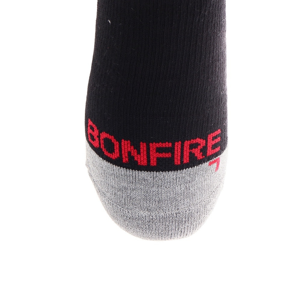 ボンファイア（Bonfire）（メンズ）スノーボード スキー ソックス メンズ SHIELD PATTERN 60BNF1OK2206 BLK