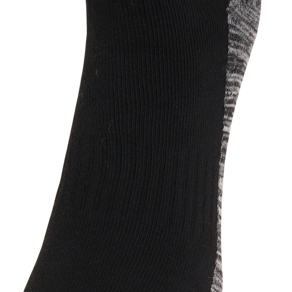 エアボーン（ARBN）（メンズ）靴下 ソックス 切り替え柄 ブラック AB33WC0002 BLK 防寒 保温 抗菌防臭 足首サポート