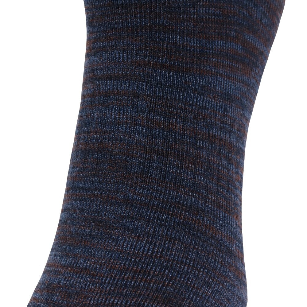 エアボーン（ARBN）（メンズ）靴下 ソックス ロゴ 杢柄 ネイビー AB33WC0004 NVY 防寒 保温 抗菌防臭