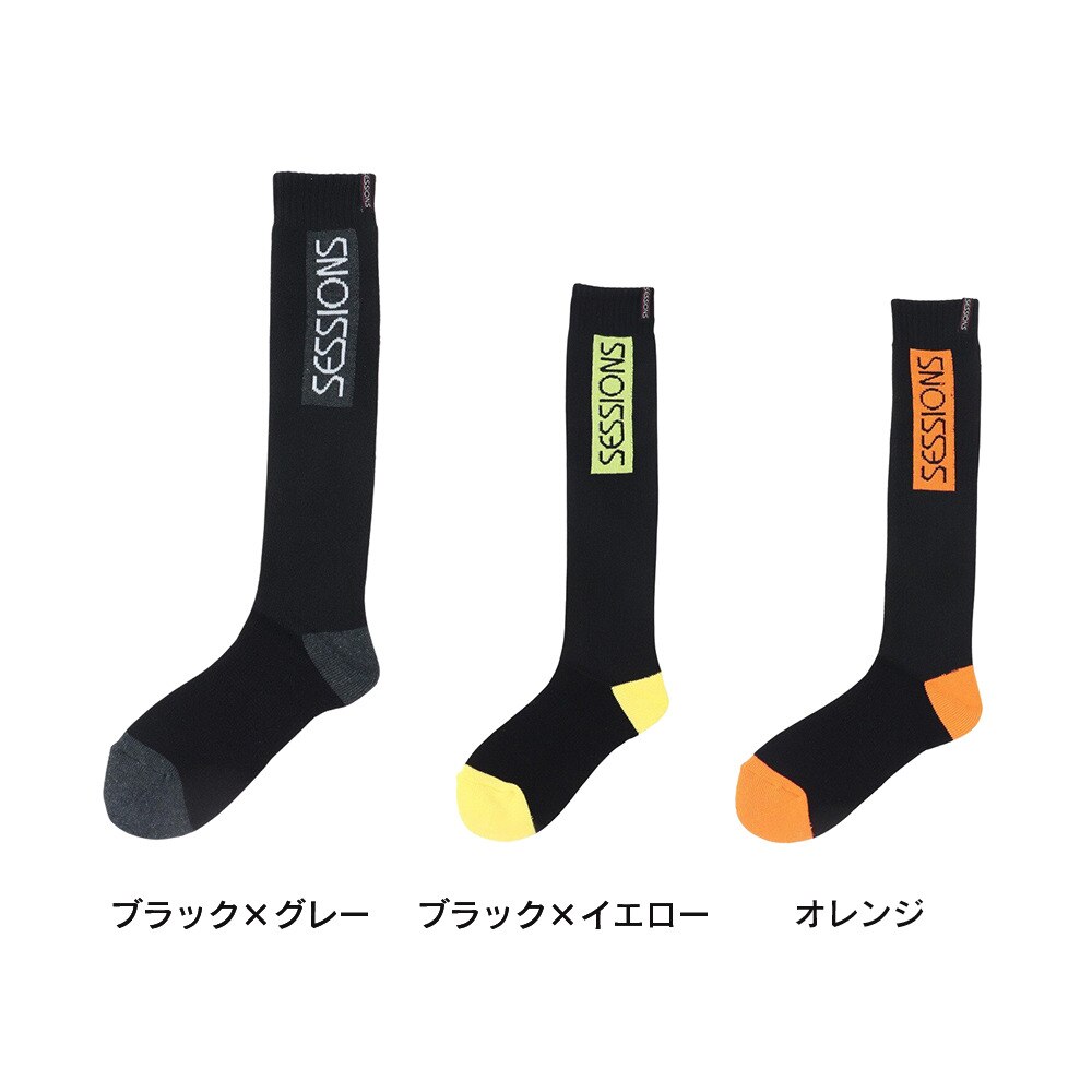 セッションズ（SESSIONS）（メンズ）靴下 ベーシックソックス 2340002GRY