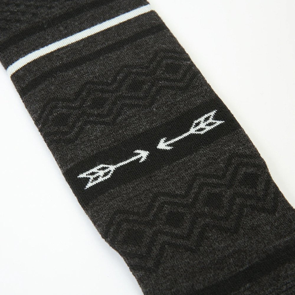 エビス（ebs）（メンズ、レディース）ソックス スキー スノーボード ズレ防止 4300453-VERY WARM NATIVE BLACK