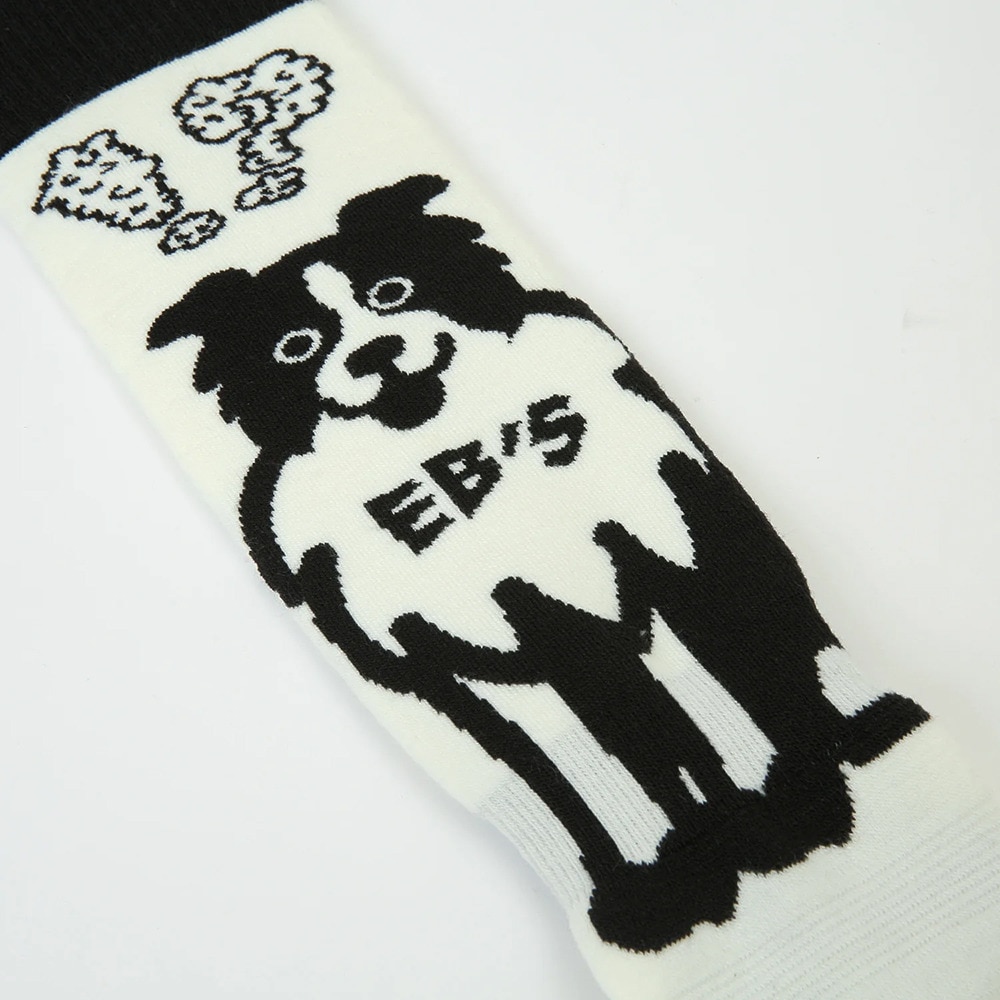 エビス（ebs）（メンズ、レディース）ソックス スキー スノーボード ズレ防止 4300455-VERY WARM DOG WH