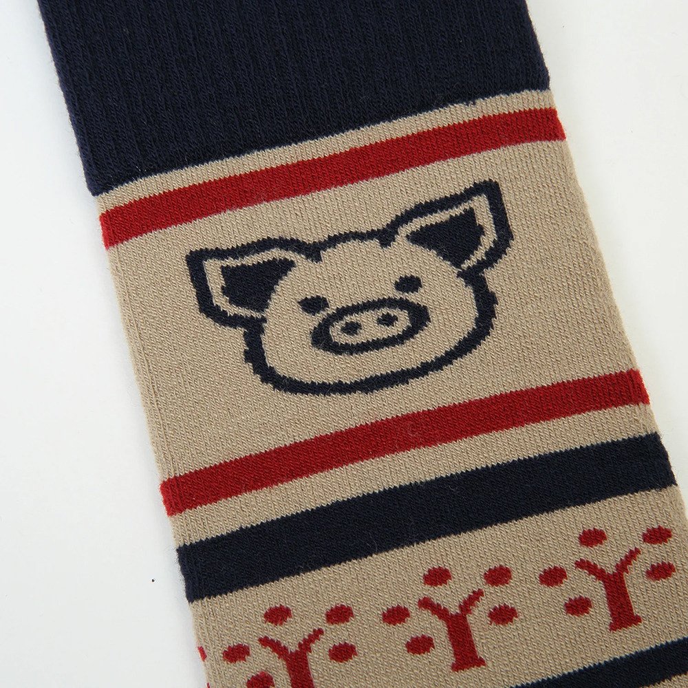 エビス（ebs）（メンズ、レディース）ソックス スキー スノーボード ズレ防止 4300456-VERY WARM FARMS BEIGE