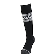 (メンズ)切り替え ロゴ ソックス AB53WC1626 BLK