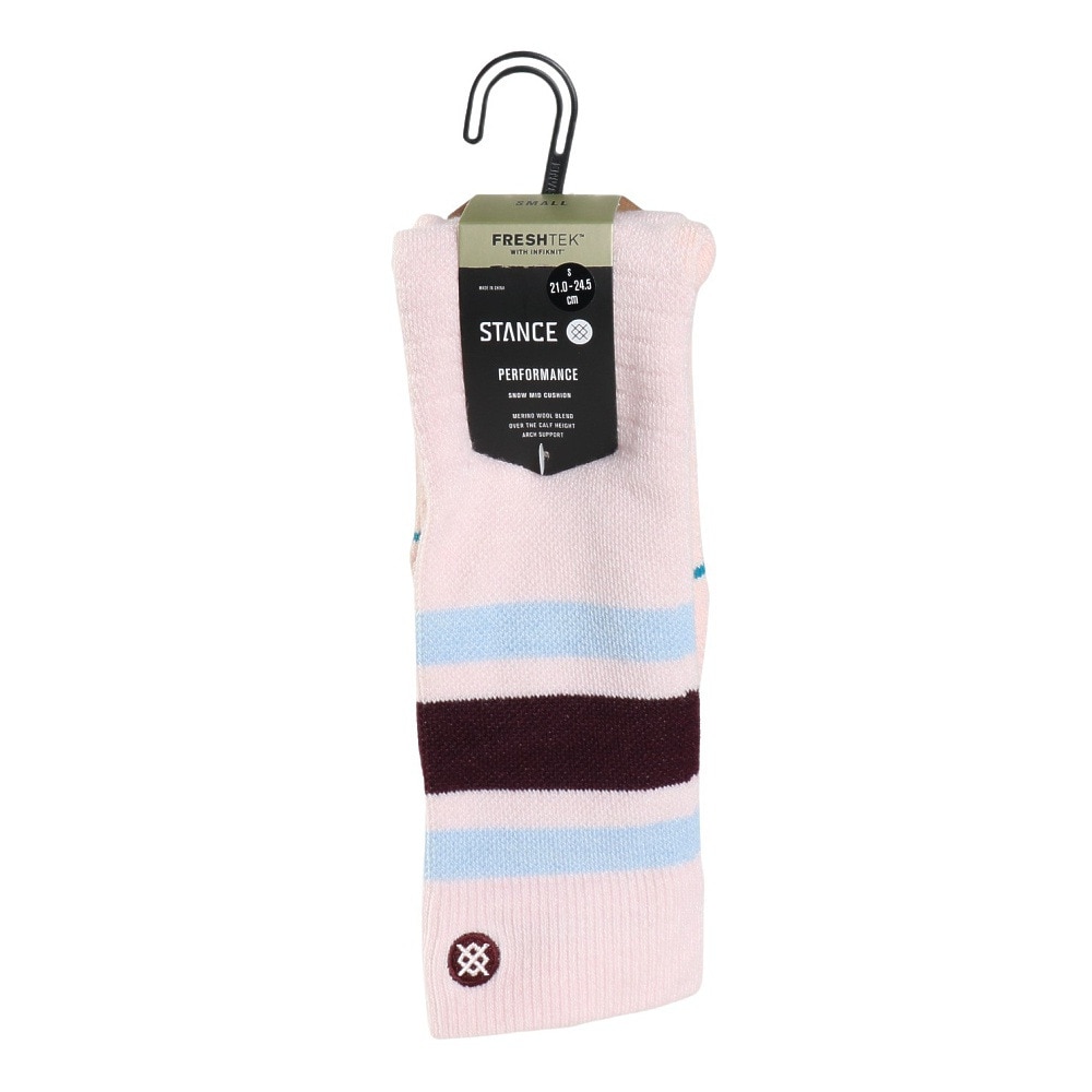 スタンス（STANCE）（レディース）スキー・スノーボード専用ソックス BOYD MID WOOL SNOW A758C24BOY PNF