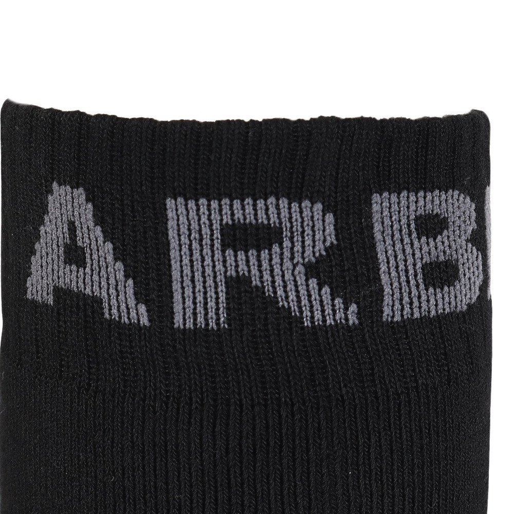 エアボーン（ARBN）（メンズ）シンプル ロゴソックス AB63WC1654 BLK