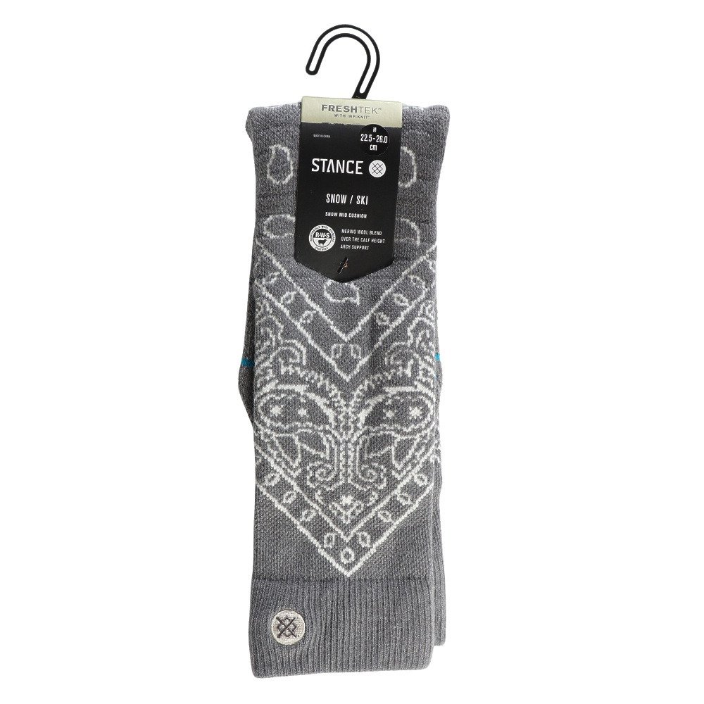 スタンス（STANCE）（メンズ、レディース）BARRIO MID WOOL スノー ソックス A758C24BAR DAG