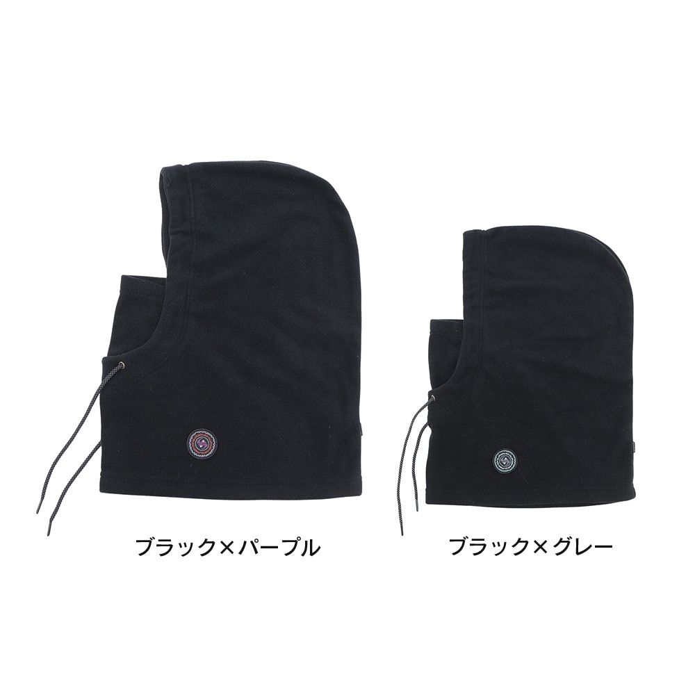 クイックシルバー（Quiksilver）（メンズ）ネックウォーマー スキー スノーボード ブラック×グレー HOODWARMER 23SNQOA223409BLK2