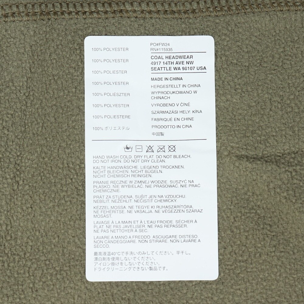 コール（COAL）（メンズ、レディース）ネックウォーマー MTF GAITER 2202674 MOSS