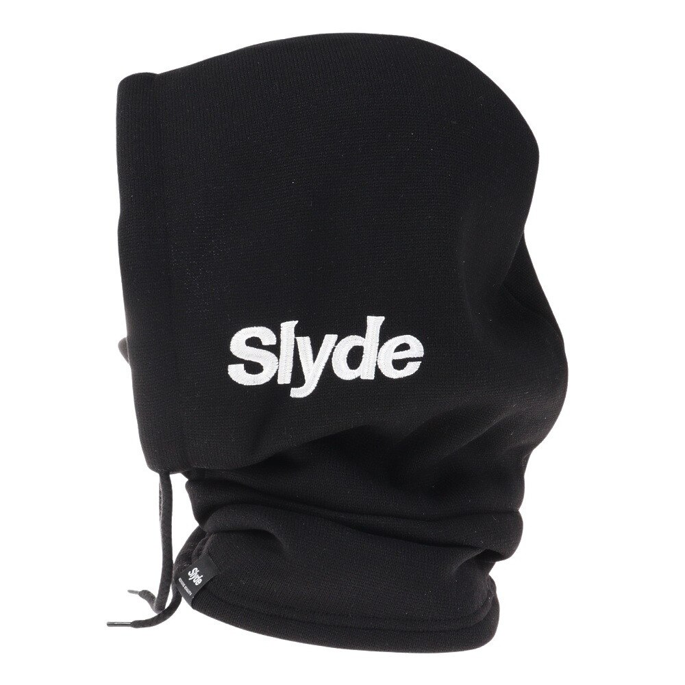 スライド（SLYDE）（メンズ、レディース）バラクラバ ニットフードウォーマー 22SNSLY006-BLK ブラック スウェット 目出し帽 防寒