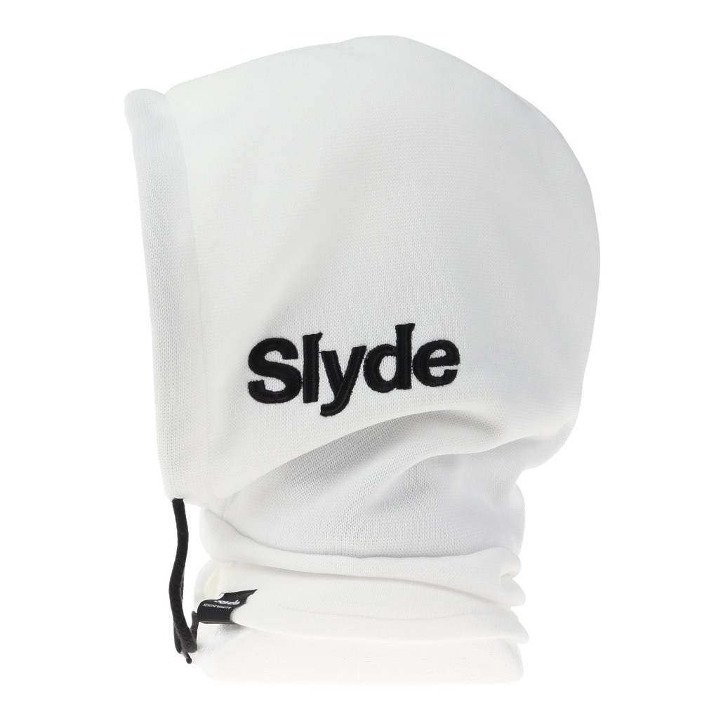 スライド（SLYDE）（メンズ、レディース）バラクラバニットフードウォーマー 22SNSLY006-WHT ホワイト スウェット 目出し帽 防寒