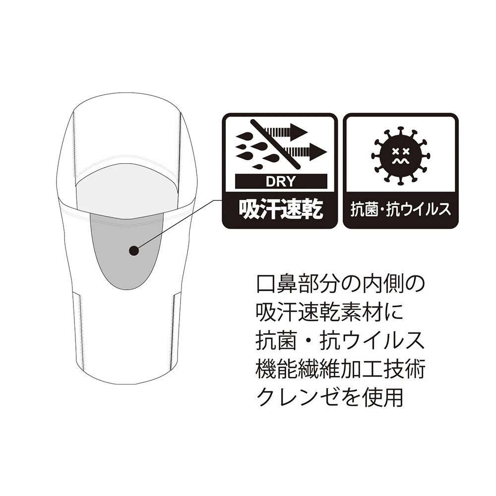 エビス（ebs）（メンズ）マスク バラクラバ 4300400-RANGER MASK BK 抗ウイルス