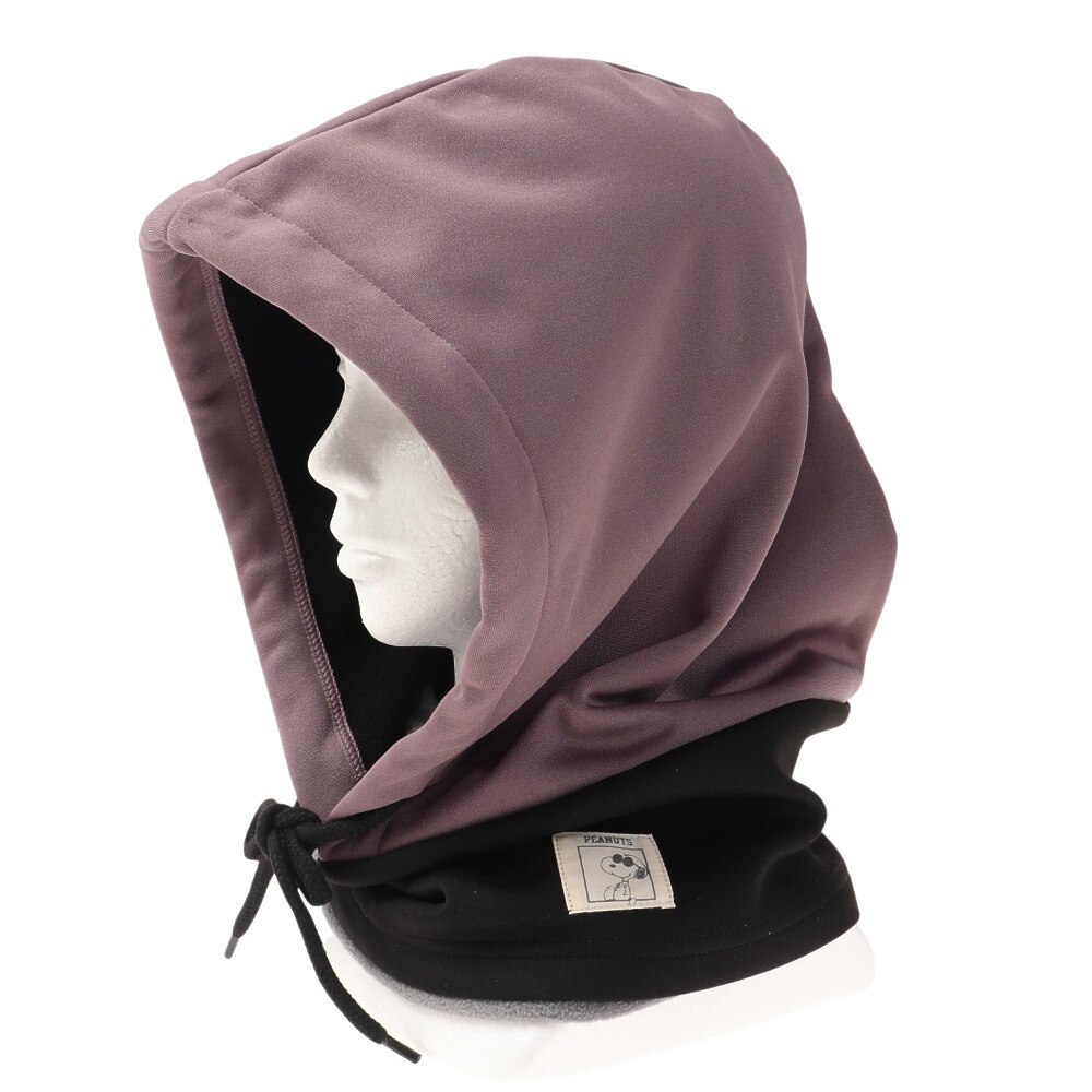 ベスプ（VESP）（メンズ）PEANUTS COLLABORATION MIX FABLIC HOOD WARMER フードウォーマー 防水 撥水 防寒 SNMN1012 LA ラベンダー スヌーピー コラボ