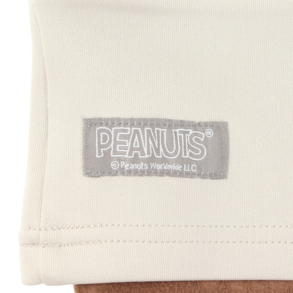 ベスプ（VESP）（メンズ）PEANUTS COLLABORATION MIX FABLIC HOOD WARMER フードウォーマー 防水 撥水 防寒 SNMN1012 WH ホワイト スヌーピー コラボ