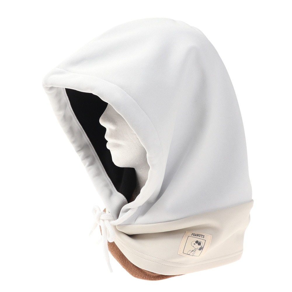 ベスプ（VESP）（メンズ）PEANUTS COLLABORATION MIX FABLIC HOOD WARMER フードウォーマー 防水 撥水 防寒 SNMN1012 WH ホワイト スヌーピー コラボ