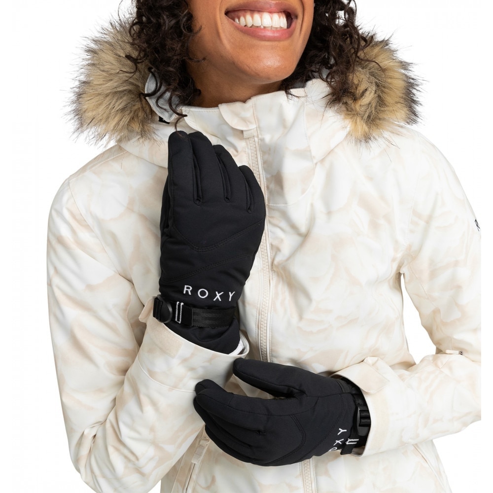 ロキシー（ROXY）（レディース）グローブ スキー スノーボード JETTY SOLID GLOVES 24SNRGV233402 KVJ0 タッチパネル対応
