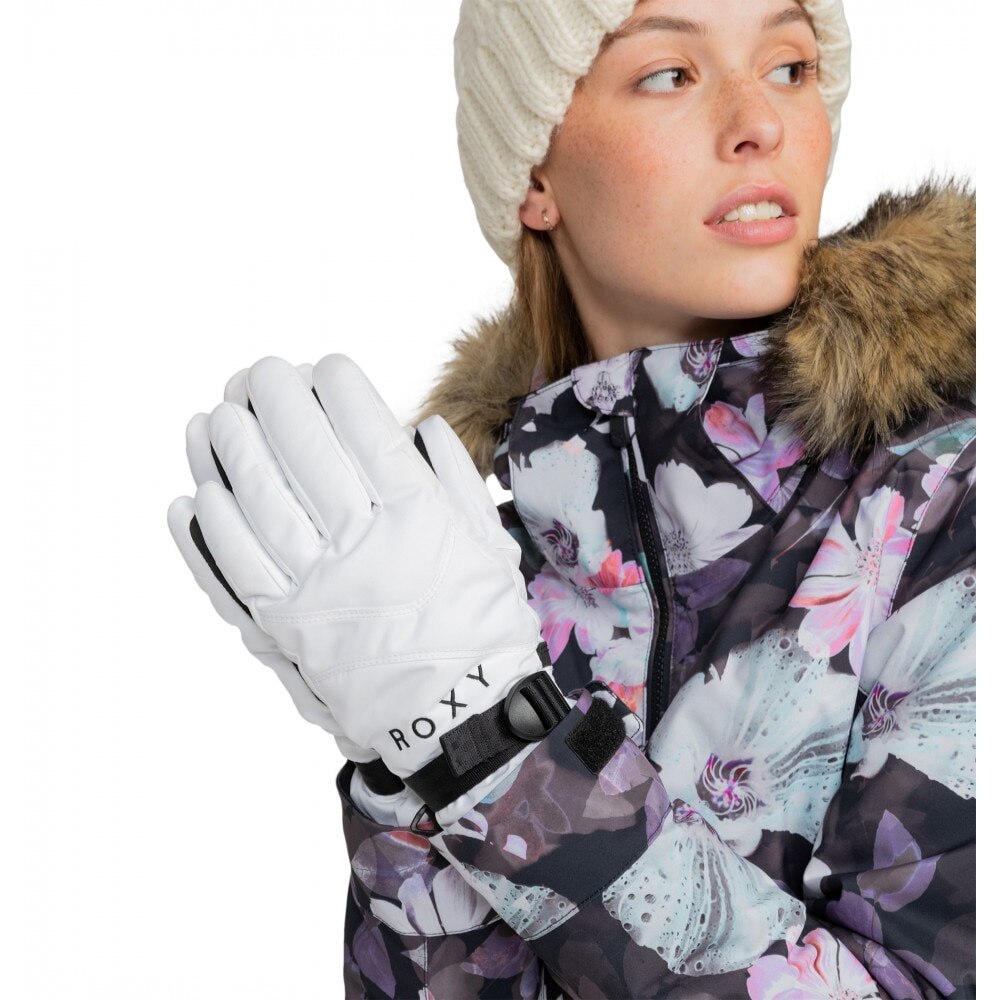 ロキシー（ROXY）（レディース）グローブ スキー スノーボード JETTY SOLID GLOVES 24SNRGV233402 WBB0 タッチパネル対応