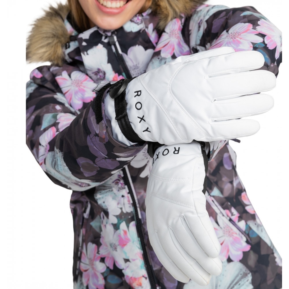 ロキシー（ROXY）（レディース）グローブ スキー スノーボード JETTY SOLID GLOVES 24SNRGV233402 WBB0 タッチパネル対応