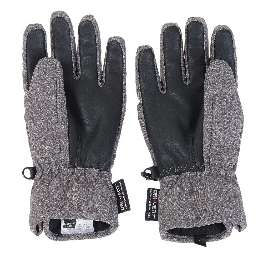 ノーブランド（NO BRAND）（レディース）スノーグローブ ETERNAL PROGRESS 五指グローブ 329NN2SN0003 GRY