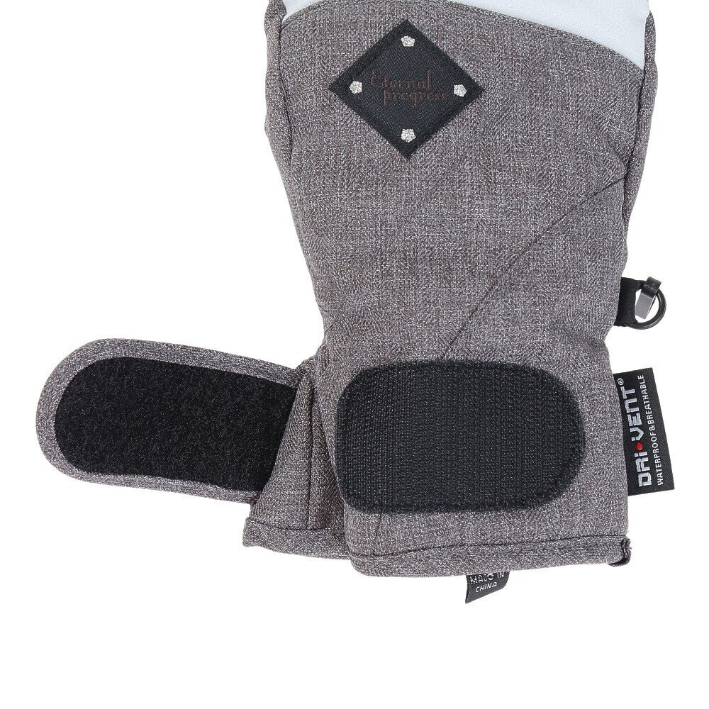 ノーブランド（NO BRAND）（レディース）スノーグローブ ETERNAL PROGRESS 五指グローブ 329NN2SN0003 GRY