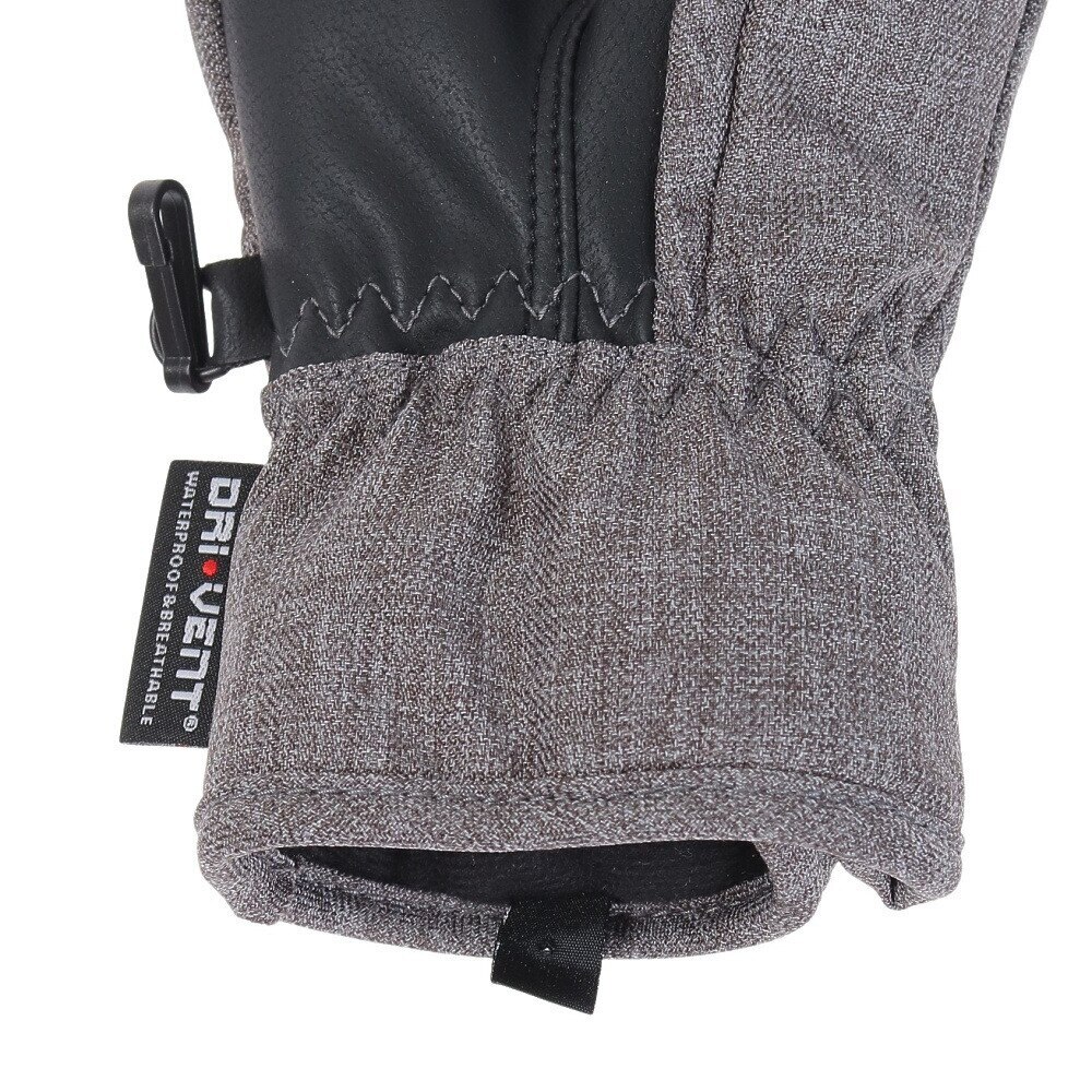 ノーブランド（NO BRAND）（レディース）スノーグローブ ETERNAL PROGRESS 五指グローブ 329NN2SN0003 GRY
