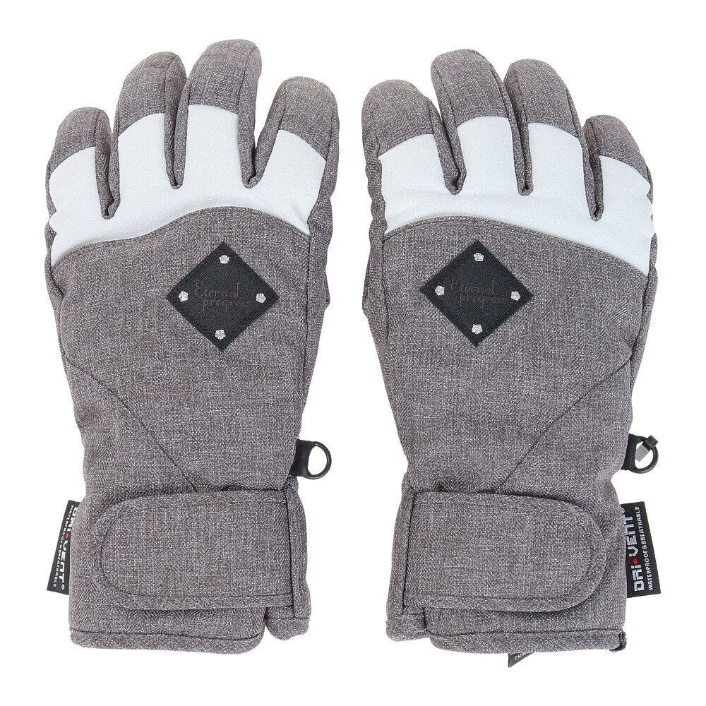 ノーブランド（NO BRAND）（レディース）スノーグローブ ETERNAL PROGRESS 五指グローブ 329NN2SN0003 GRY